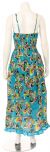 Spaghetti Strapped Butterfly Print Summer Dress in Blue back